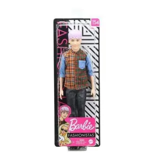 Barbie Ken Fashionistas Doll #154 with Sculpted Purple Hair