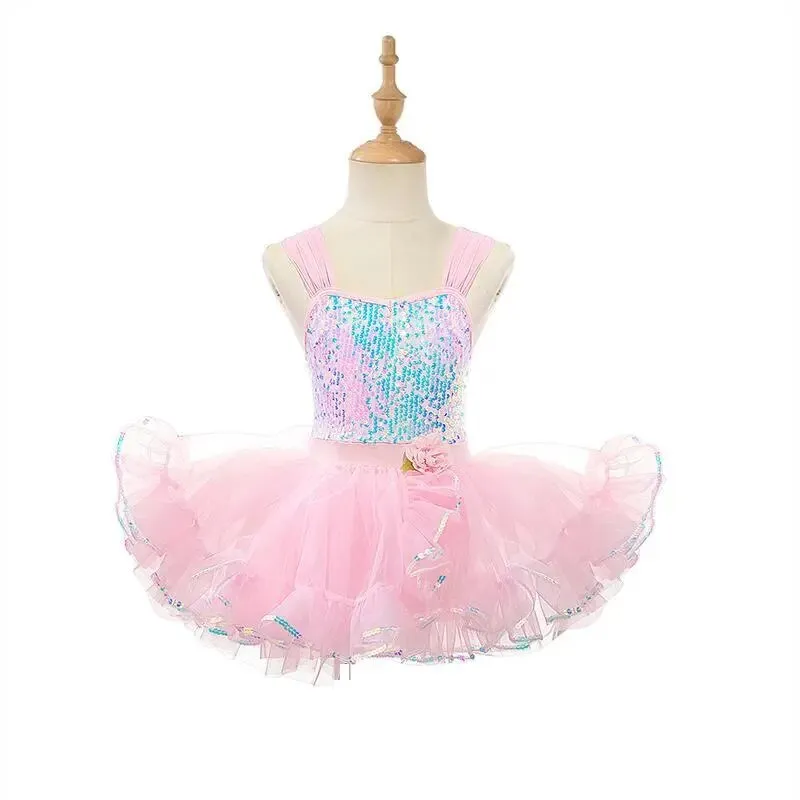 Children Ballet Dress Girls Sequined Princess Tutu Costume