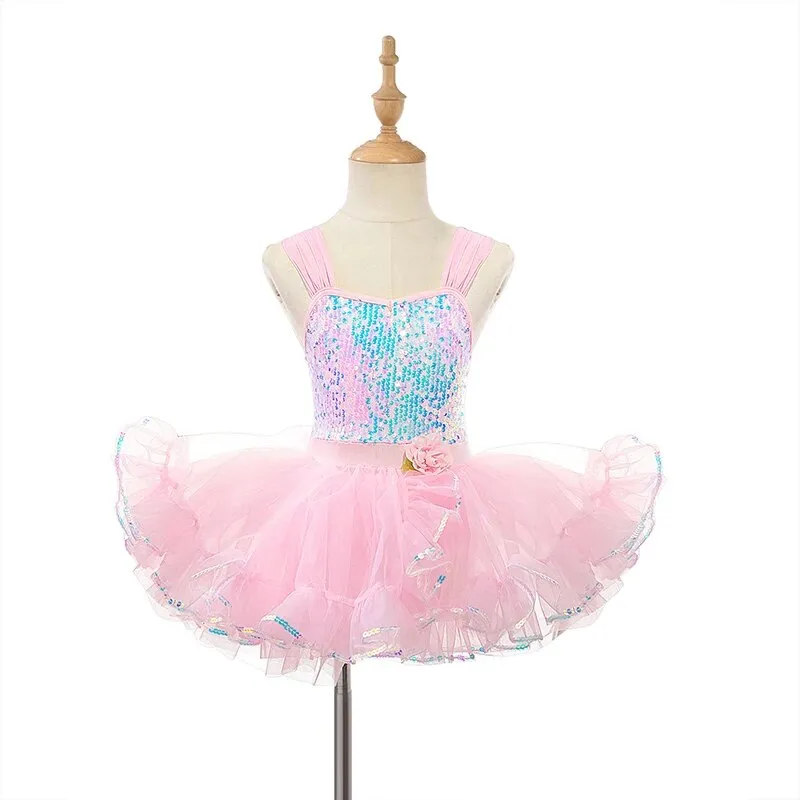 Children Ballet Dress Girls Sequined Princess Tutu Costume