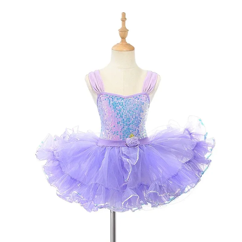 Children Ballet Dress Girls Sequined Princess Tutu Costume