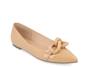 Clarene Ballet Flats from the Journee Journee Collection, Tan