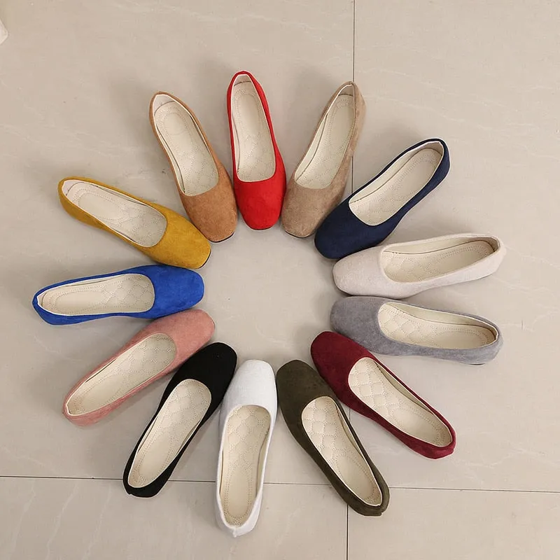 Comfortable and Casual Flat Ballerina Shoes