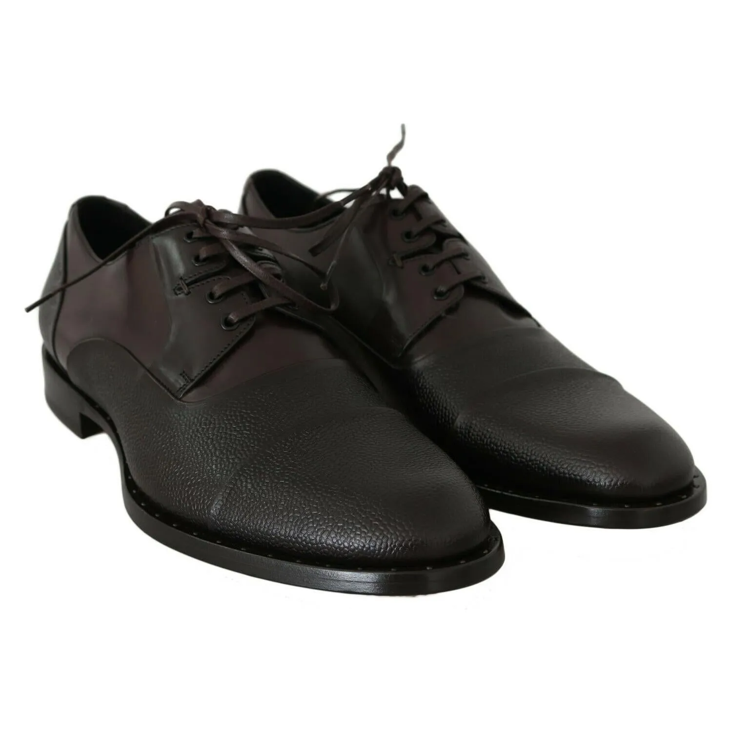 Dolce & Gabbana Elegant Brown Leather Formal Lace-ups