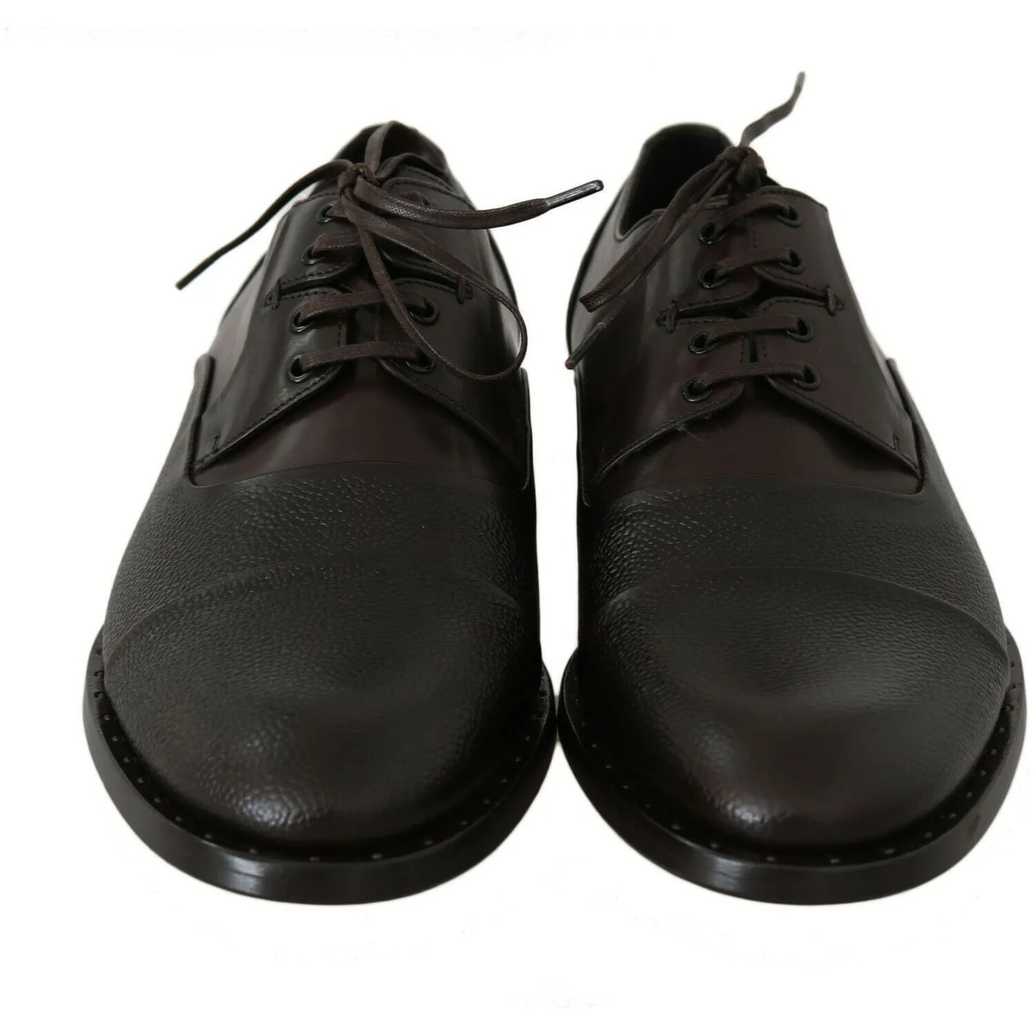 Dolce & Gabbana Elegant Brown Leather Formal Lace-ups