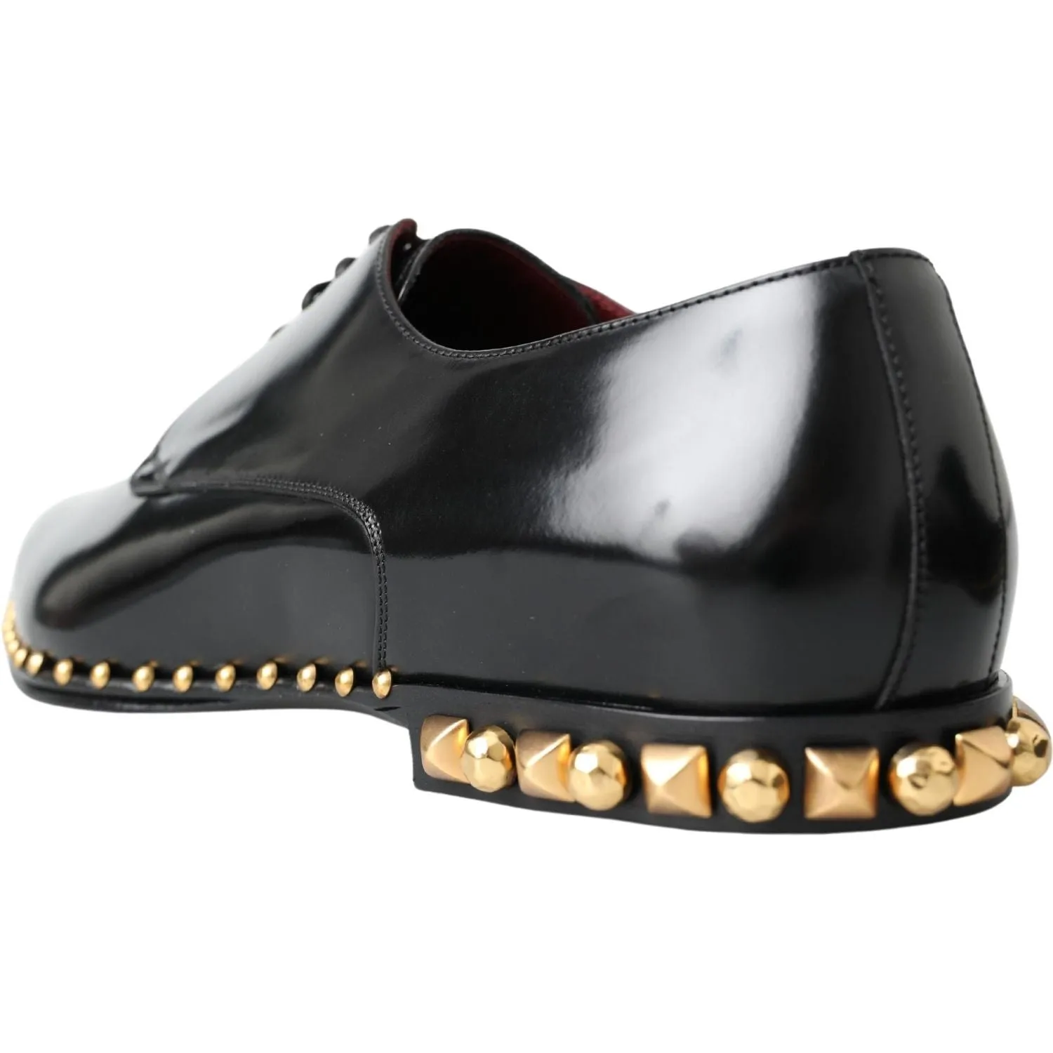 Dolce & Gabbana Elegant Studded Derby Formal Shoes