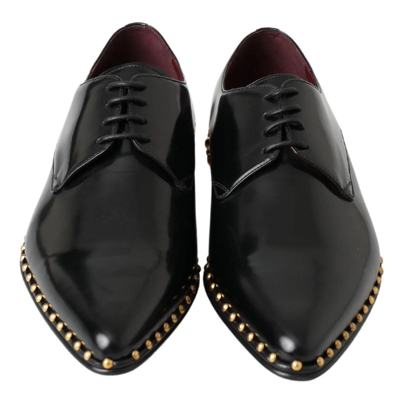 Dolce & Gabbana Elegant Studded Derby Formal Shoes