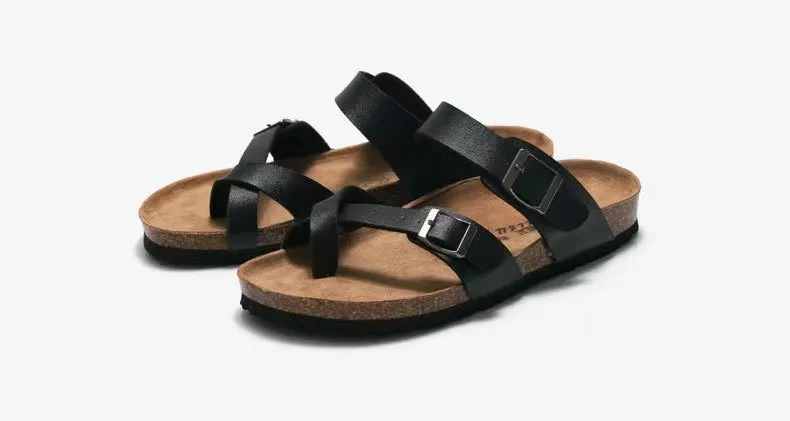 Fashionable Leather Causal Comfort Beach Sandals