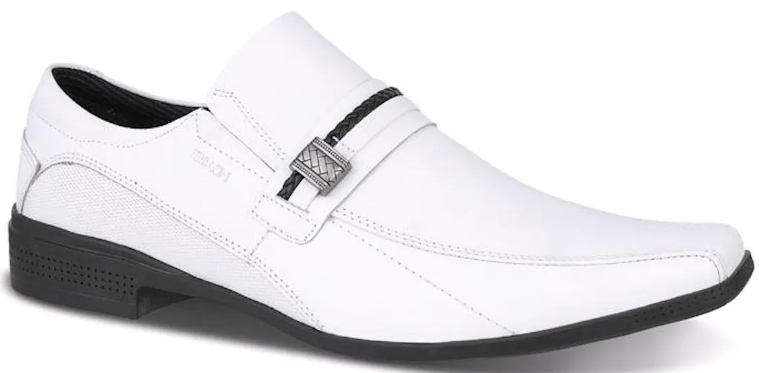 Ferracini Men's Frankfurt White Leather Shoe 4383