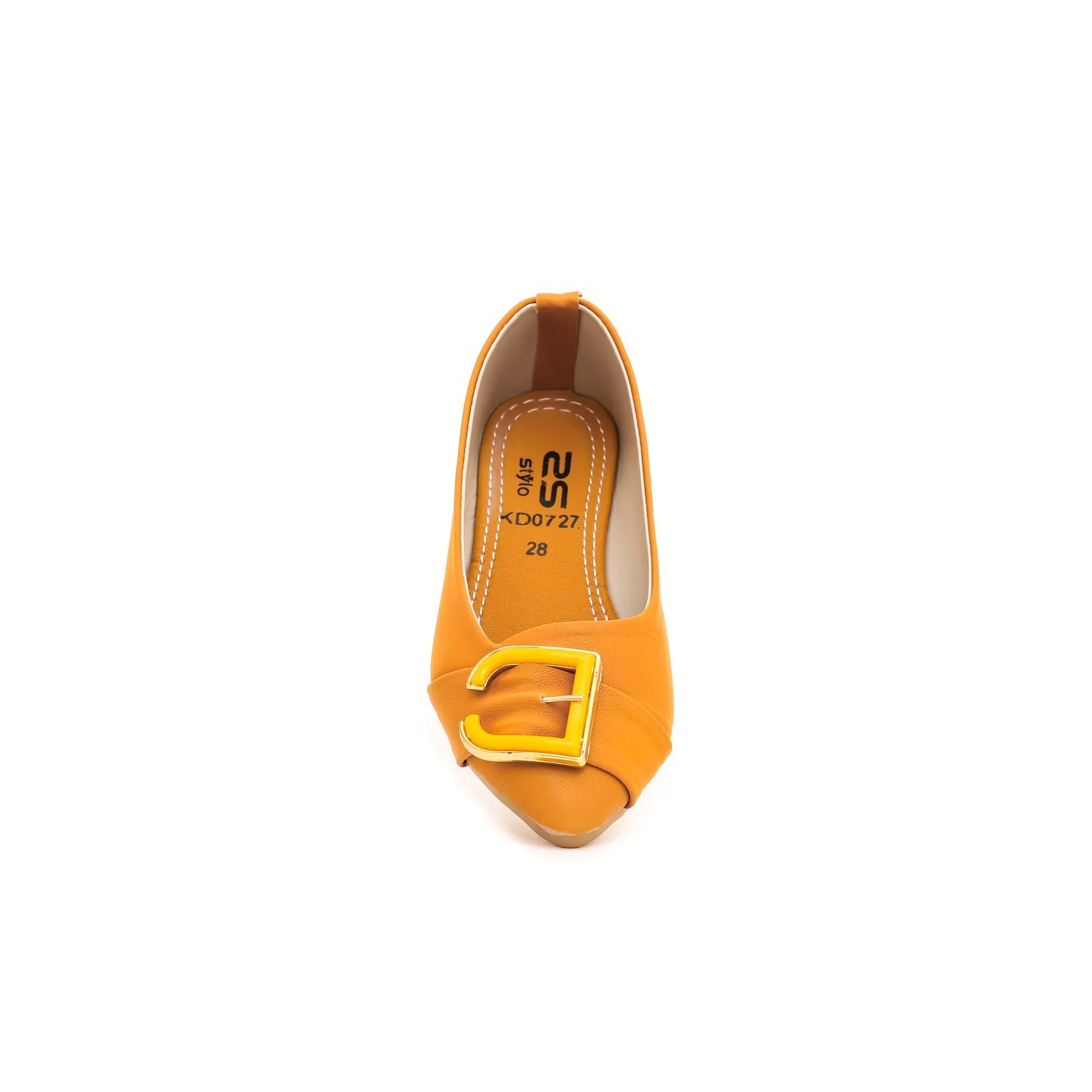 Girls Yellow Formal Pumps KD0727