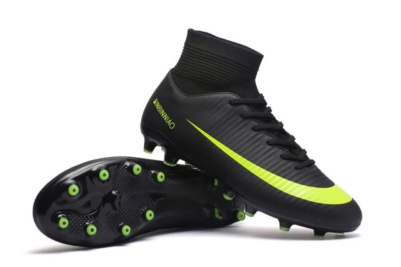 Indoor Outdoor Soccer Shoes for Men Women Football Shoes Kids Training Sneakers Spikes Soccer Cleats Futsal Football Boots