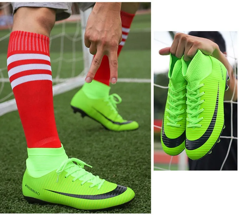 Indoor Outdoor Soccer Shoes for Men Women Football Shoes Kids Training Sneakers Spikes Soccer Cleats Futsal Football Boots