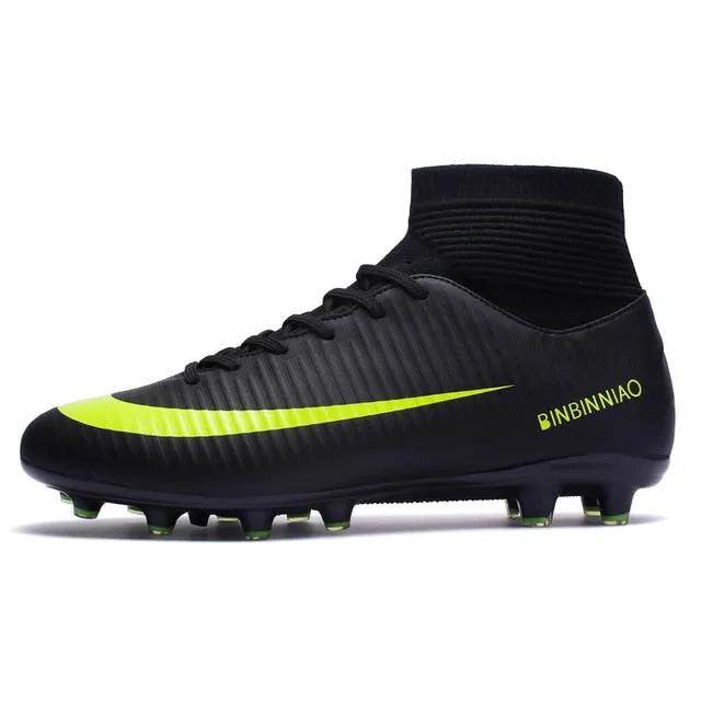 Indoor Outdoor Soccer Shoes for Men Women Football Shoes Kids Training Sneakers Spikes Soccer Cleats Futsal Football Boots