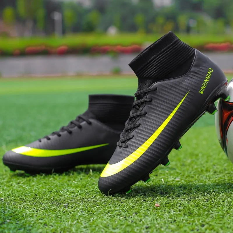 Indoor Outdoor Soccer Shoes for Men Women Football Shoes Kids Training Sneakers Spikes Soccer Cleats Futsal Football Boots