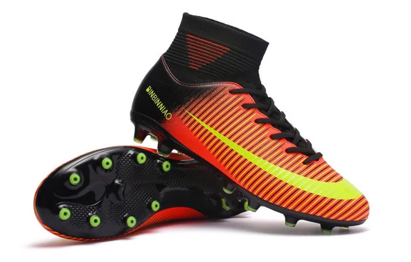 Indoor Outdoor Soccer Shoes for Men Women Football Shoes Kids Training Sneakers Spikes Soccer Cleats Futsal Football Boots