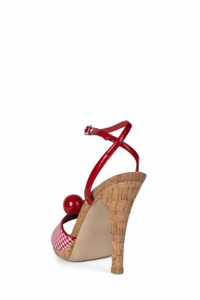 Jeffrey Campbell  Women's Pom_Pom Red M