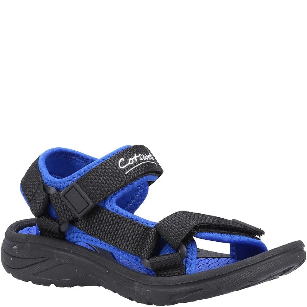 Kids Bodiam Recycled Sandals Black/Navy