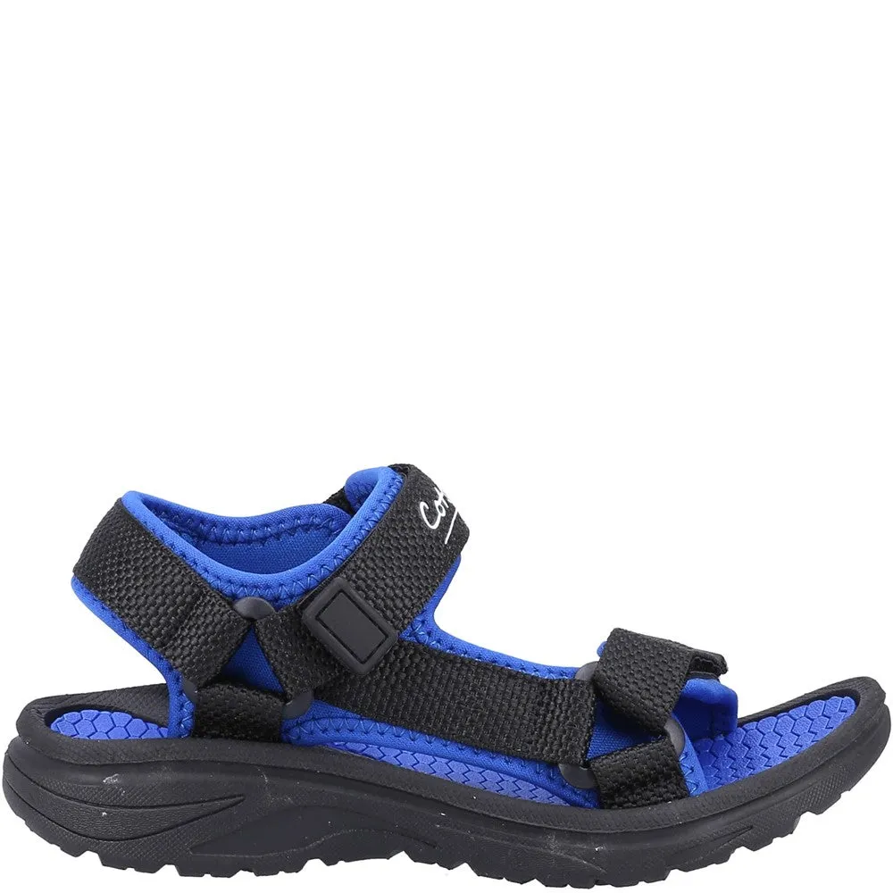 Kids Bodiam Recycled Sandals Black/Navy