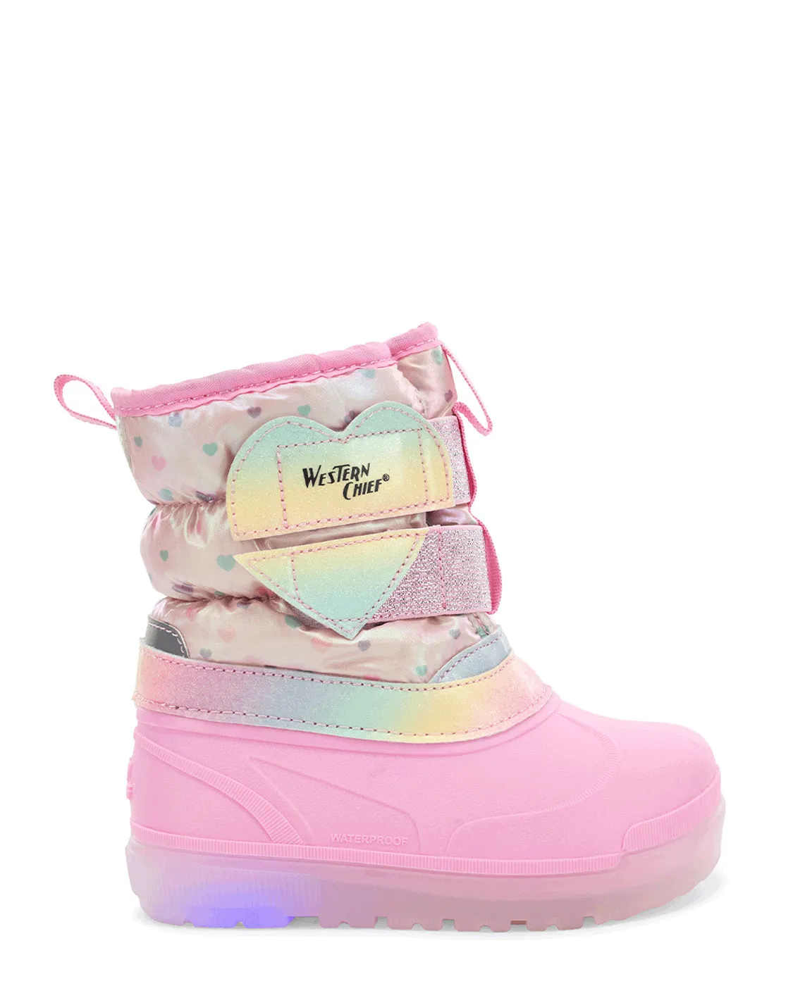 Kids Denali Lighted Faux Fur Cold Weather Boot - Pink