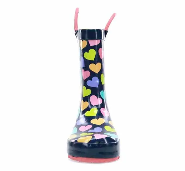 Kids Happy Hearts Rain Boot - Multi