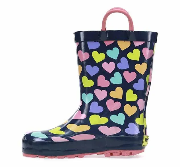 Kids Happy Hearts Rain Boot - Multi