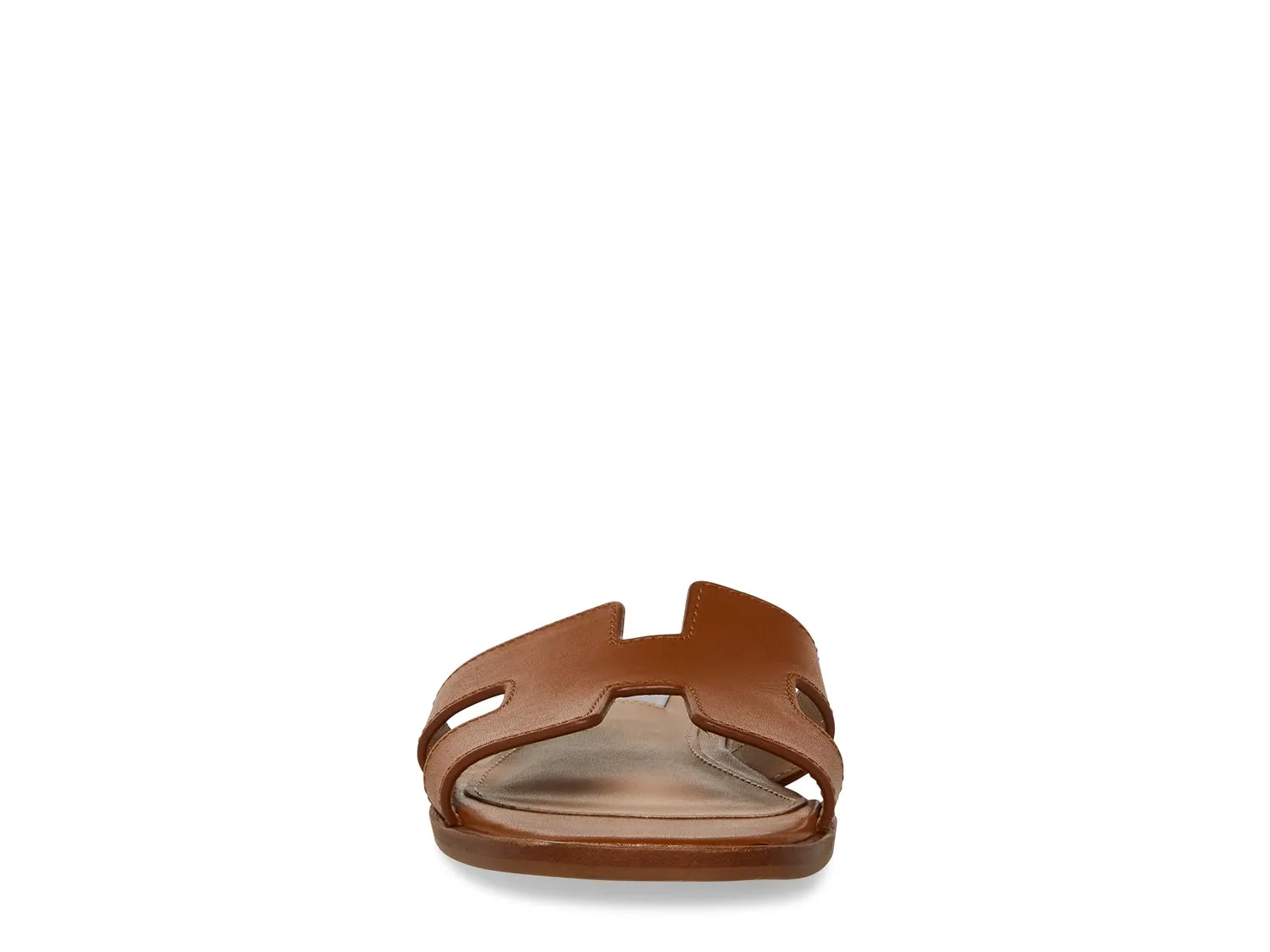 Leather sandals Steve Madden Hayden, cognac