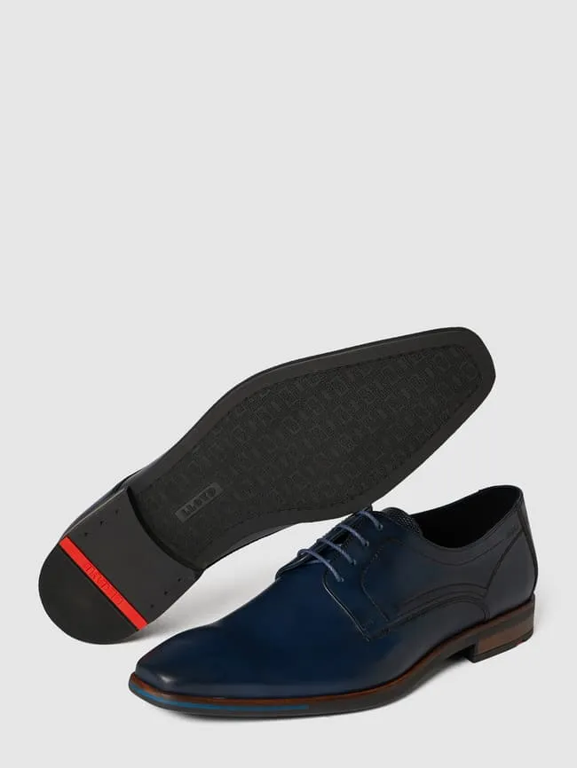 Lloyd smooth leather derby, dark blue