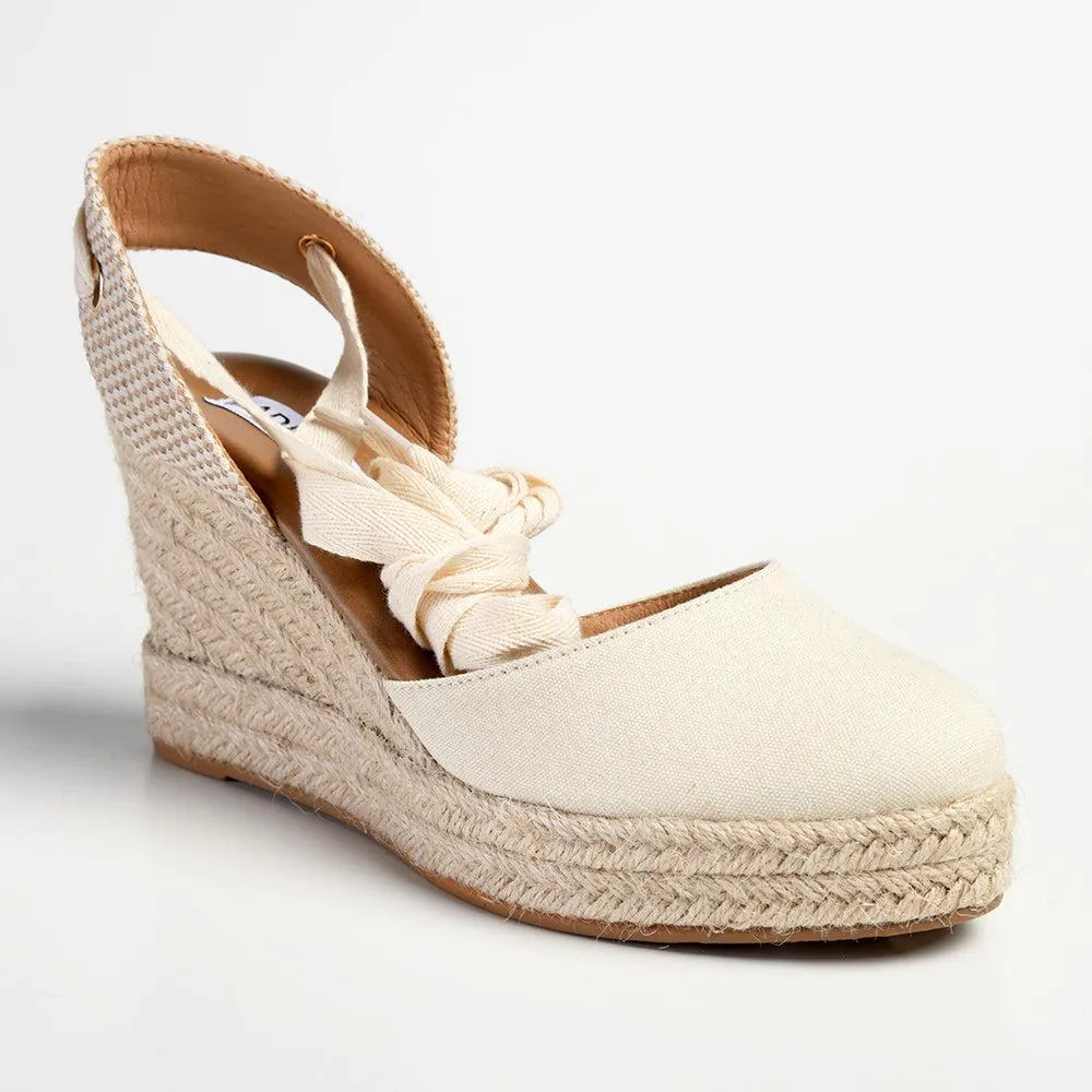 Madison Leena Fashion Wedge Sandals - Natural