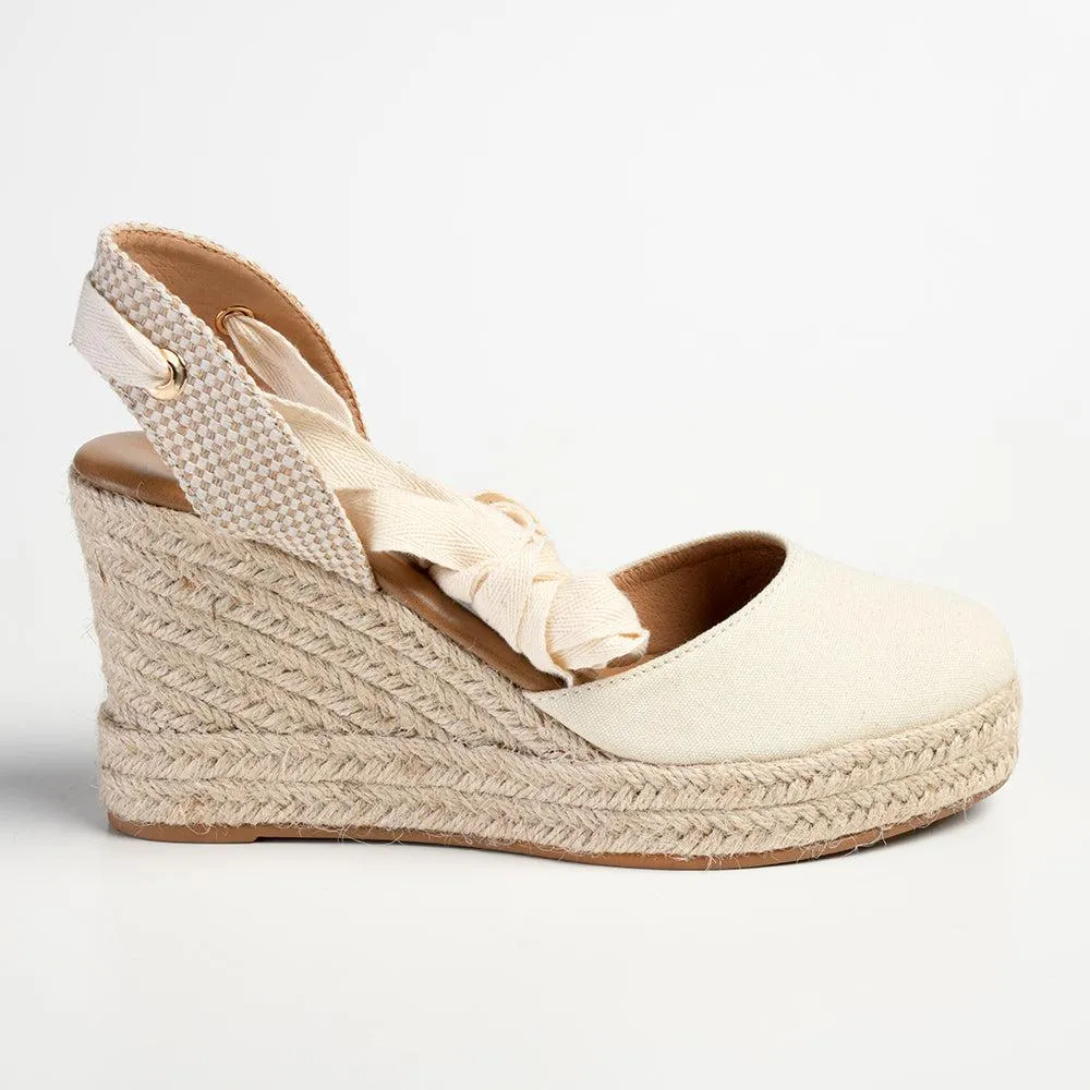 Madison Leena Fashion Wedge Sandals - Natural