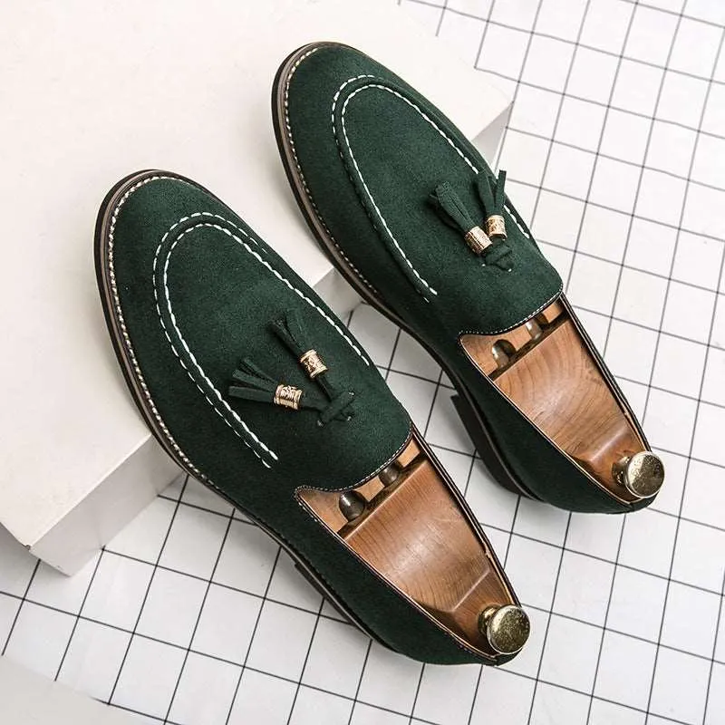 Men's Elegant Matte Leather Shoes