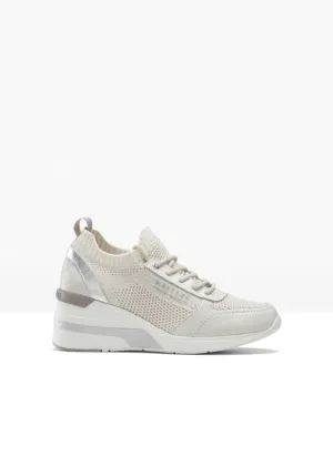 Mustang wedge sneakers, white