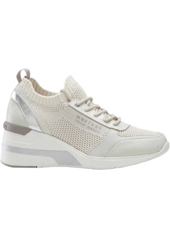 Mustang wedge sneakers, white