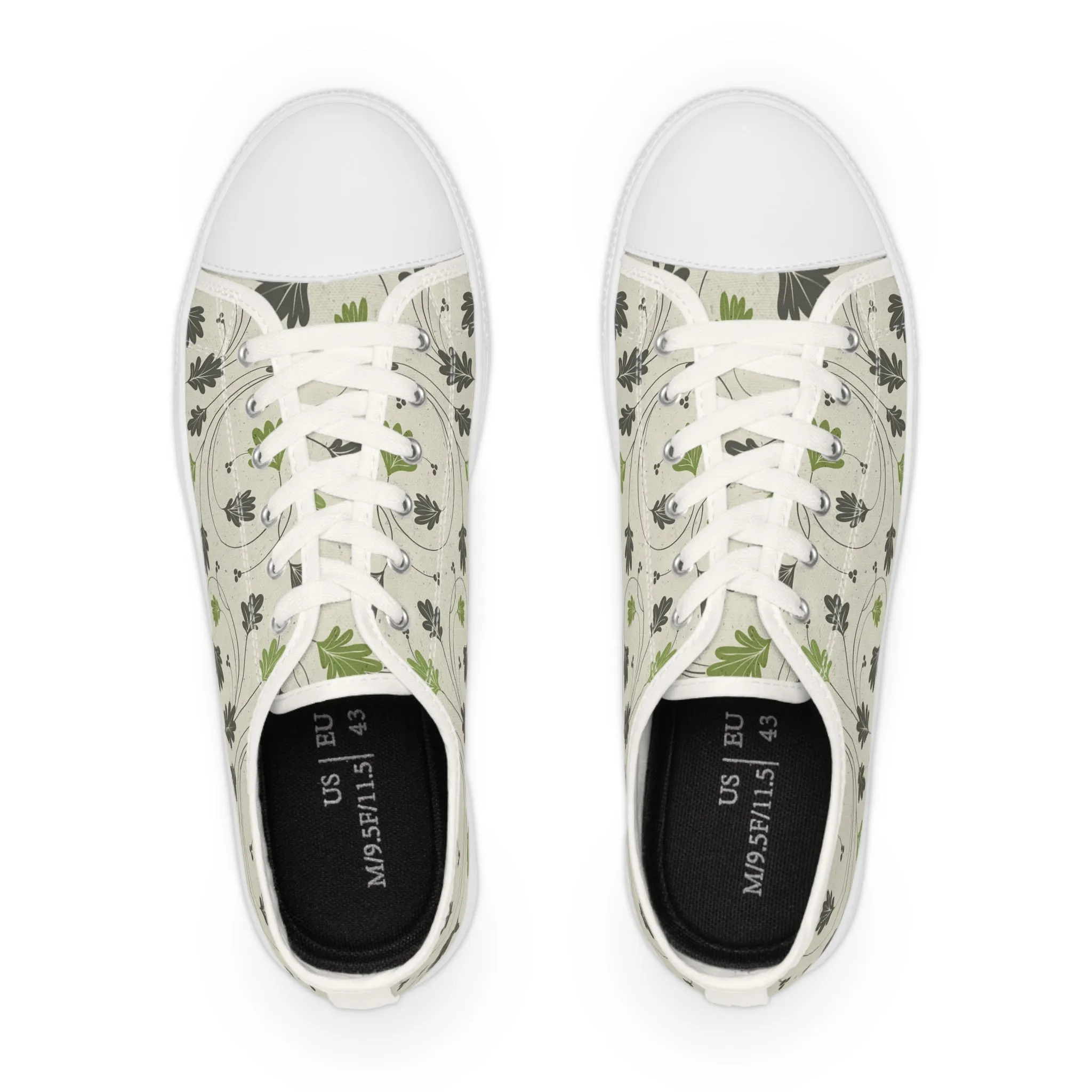 Oak Leaves Men's Low Top Sneakers