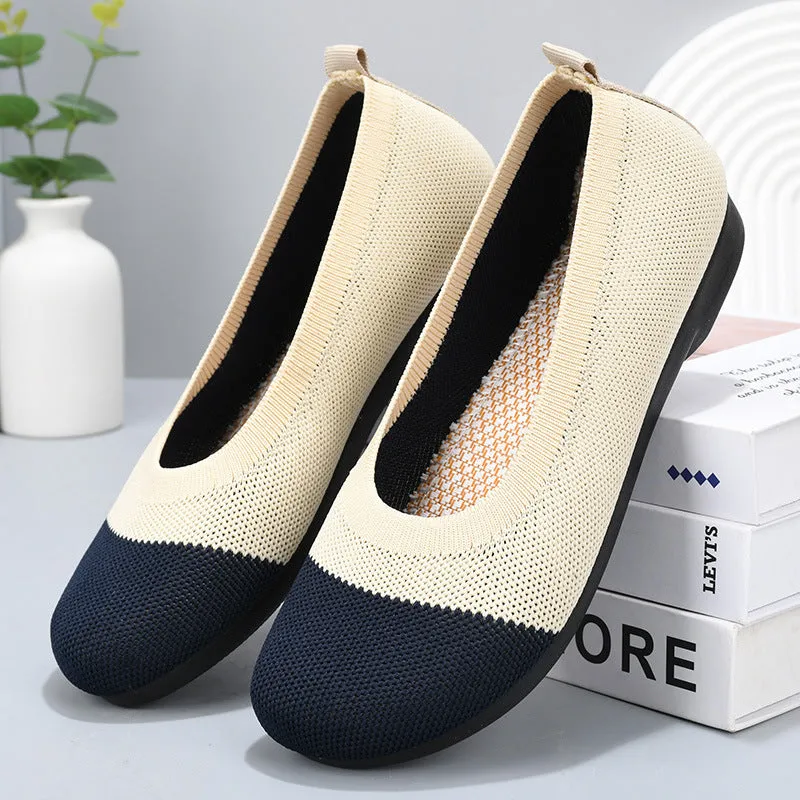 Owlkay Weaving Breathable Loafers  Comfortable Walking Casual Flats Shoes WF15