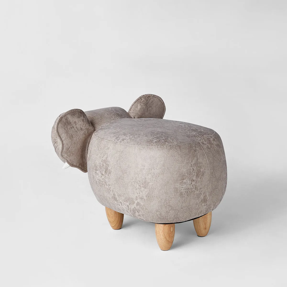 Playful Elephant Kids Grey Stool