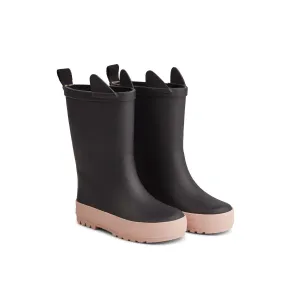 River Rain Boot - Black/rose mix