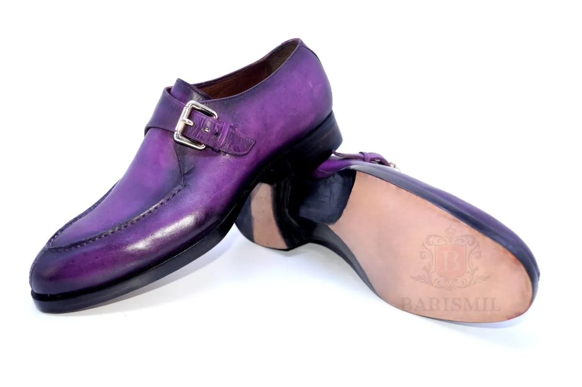 Smith IV - Purple Monk Dress Shoes