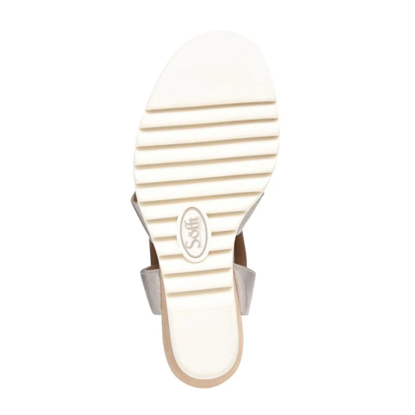 Sofft Uxley Wedge Sandal (Women) - Grey Gold