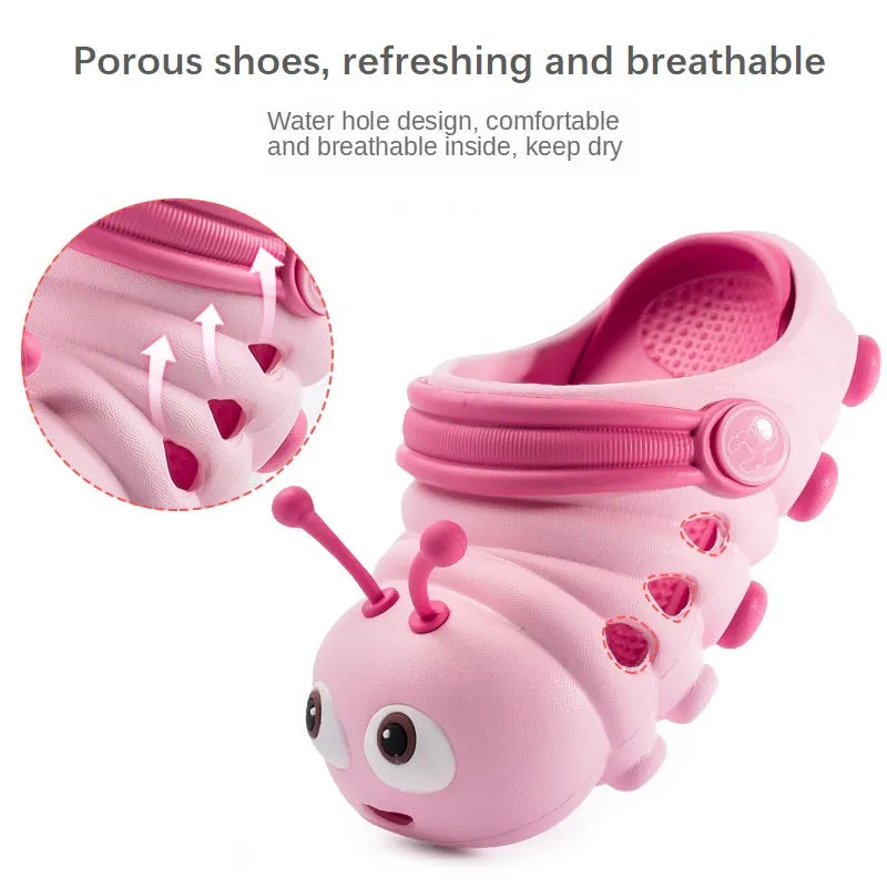 Summer Baby Lightweight Cartoon Non-slip EVA Soft Bottom Hole Shoes