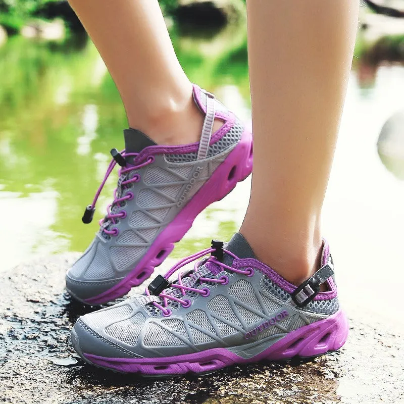 Women's breathable anti-skid stable outdoor hiking sneakers