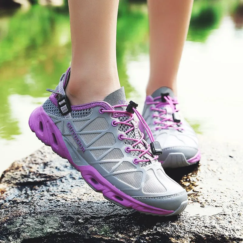 Women's breathable anti-skid stable outdoor hiking sneakers