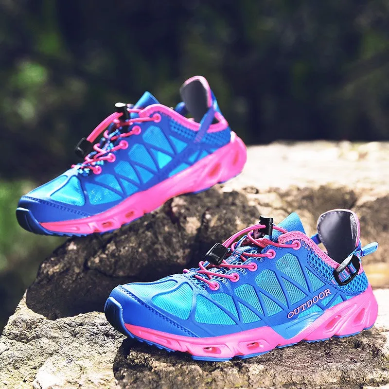 Women's breathable anti-skid stable outdoor hiking sneakers