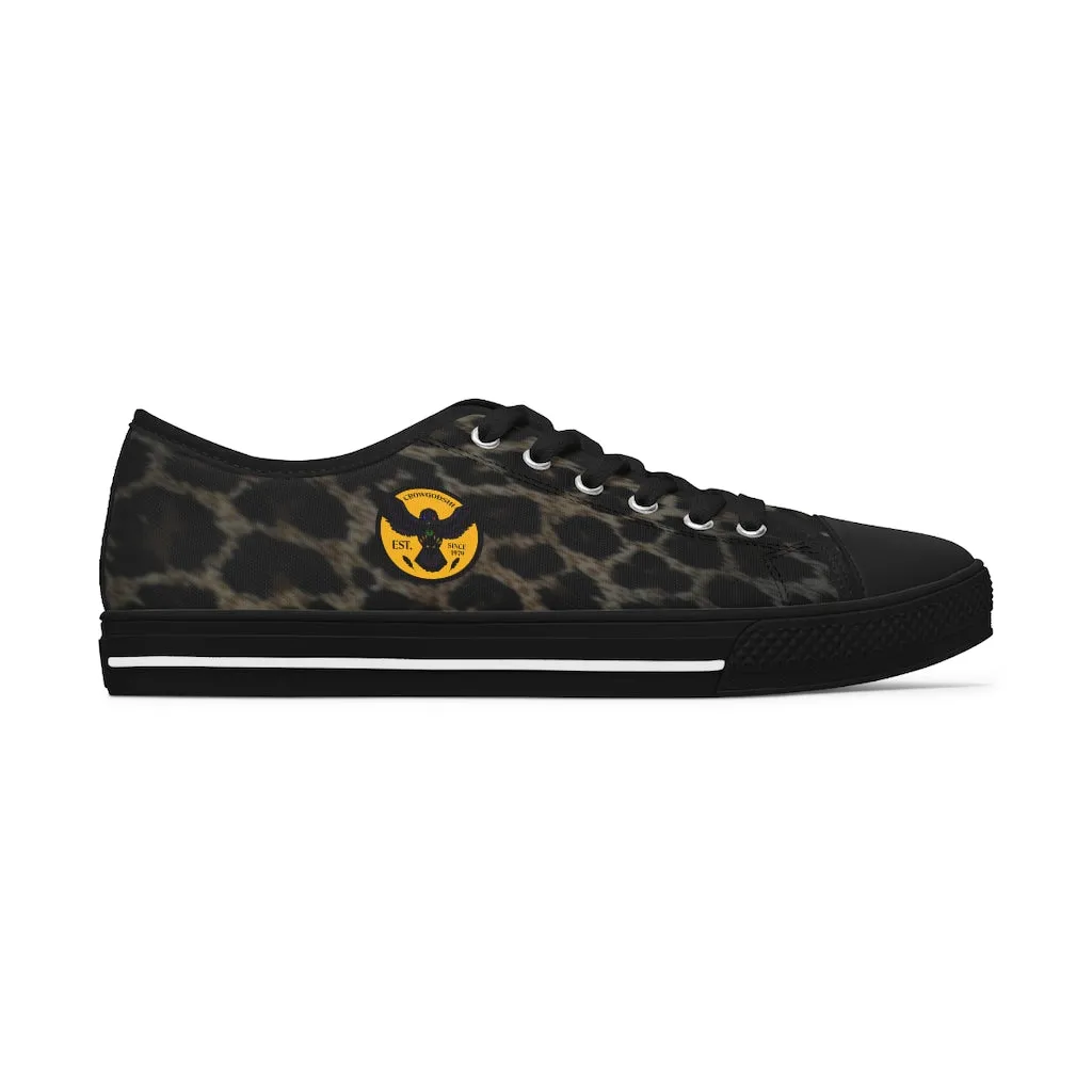 Women's Crowgodshi Jaguar Print Low Top Sneakers